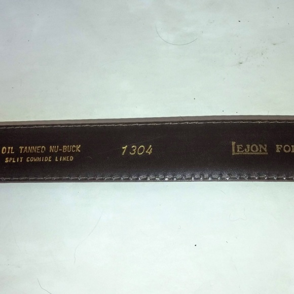 Vintage Lejon for Nordstrom nubuck belt size S - Picture 4 of 5
